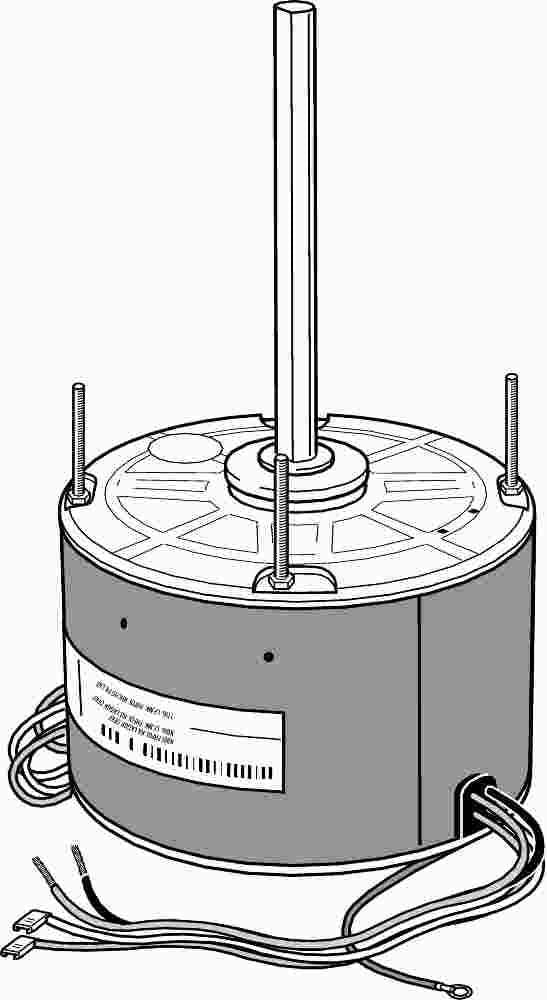 Century® Condenser Fan And Heat Pump Psc Motor, 208 - 230 Volts, 1.9 Amps, 1-4 Hp, 1,075 Rpm