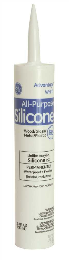 Ge® Advantage Silicone Caulk, 9.8 Oz. Cartridge, White