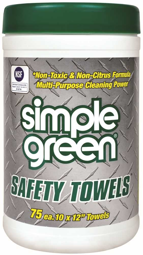 Simple Green® Safety Towels® Canister, 75 Count