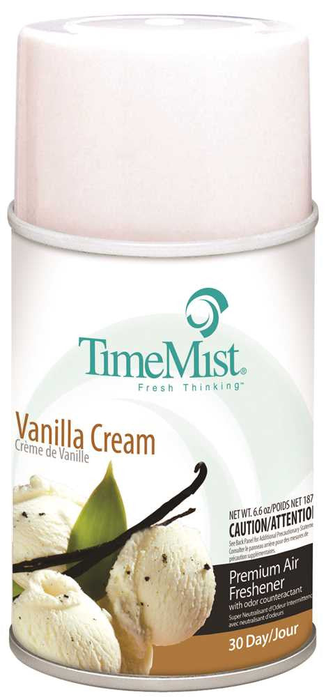 Timemist® Air Freshener, Premium Meter Refill, Vanilla Cream, 6.6 Oz.