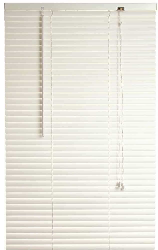 Designer's Touch™ 1-inch Premium Metal And Vinyl Mini Blinds, White, 23x48"