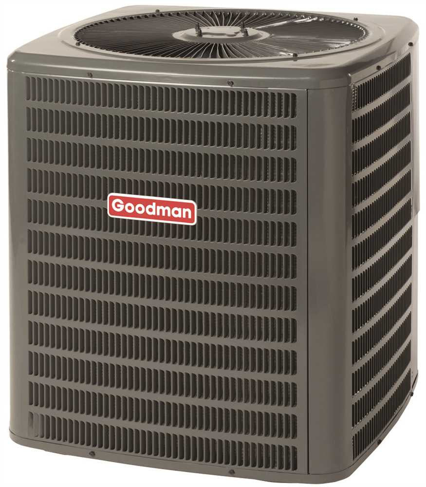 Goodman® 13 Seer R-410a Condensing Unit, 1.5 Ton, 18,000 Btu, 208 - 230 Volts, 9.1 Amps