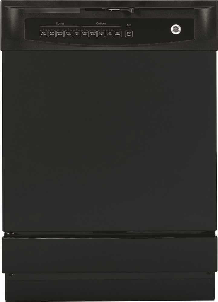 Ge® Built-in 24-inch Dishwasher With Front Controls, Black, 5 Cycles - 5 Options