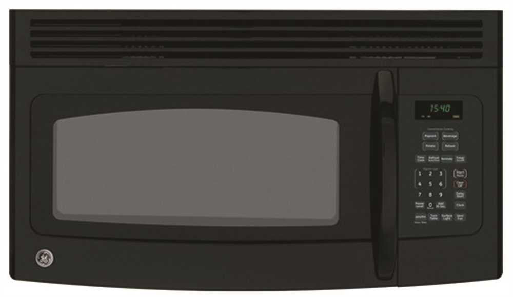 Ge® 1.5 Cu.ft. Over-the-range Microwave Oven, Black, 950 W