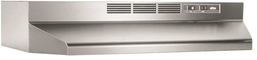 Broan® 30-inch 2-speed Under-cabinet Non-ducted Range Hood, Stainless Steel