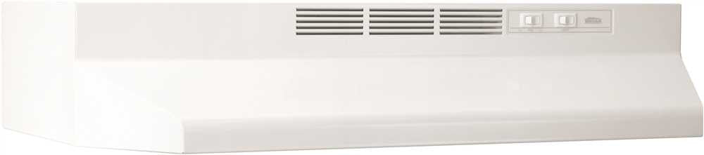 Broan Manufacturing® Under Cabinet, Non-ducted Range Hood, White
