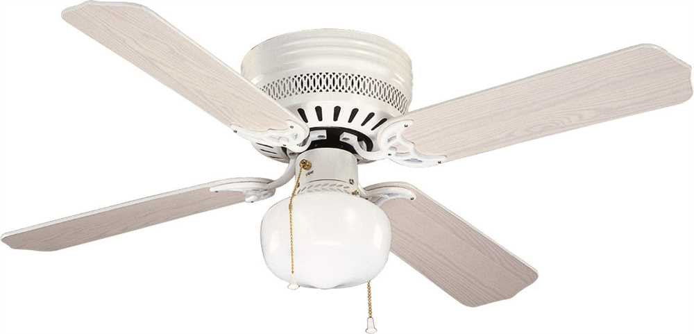 Bala® Ceiling Fan, White With White Blades, 42 In.