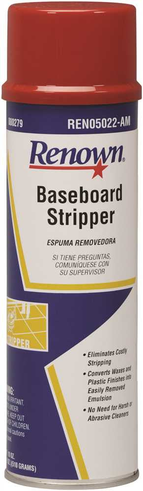 Renown® Baseboard Stripper Cleaner Aerosol, 22 Oz.