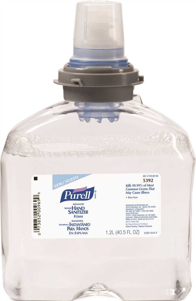 Purell® Tfx™ Foam Sanitizer Refill, 1,200 Ml Per Refill