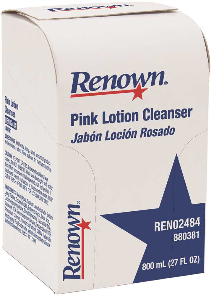 Renown® Bag-in-box Pink Lotion Hand Soap, Refill, 800ml