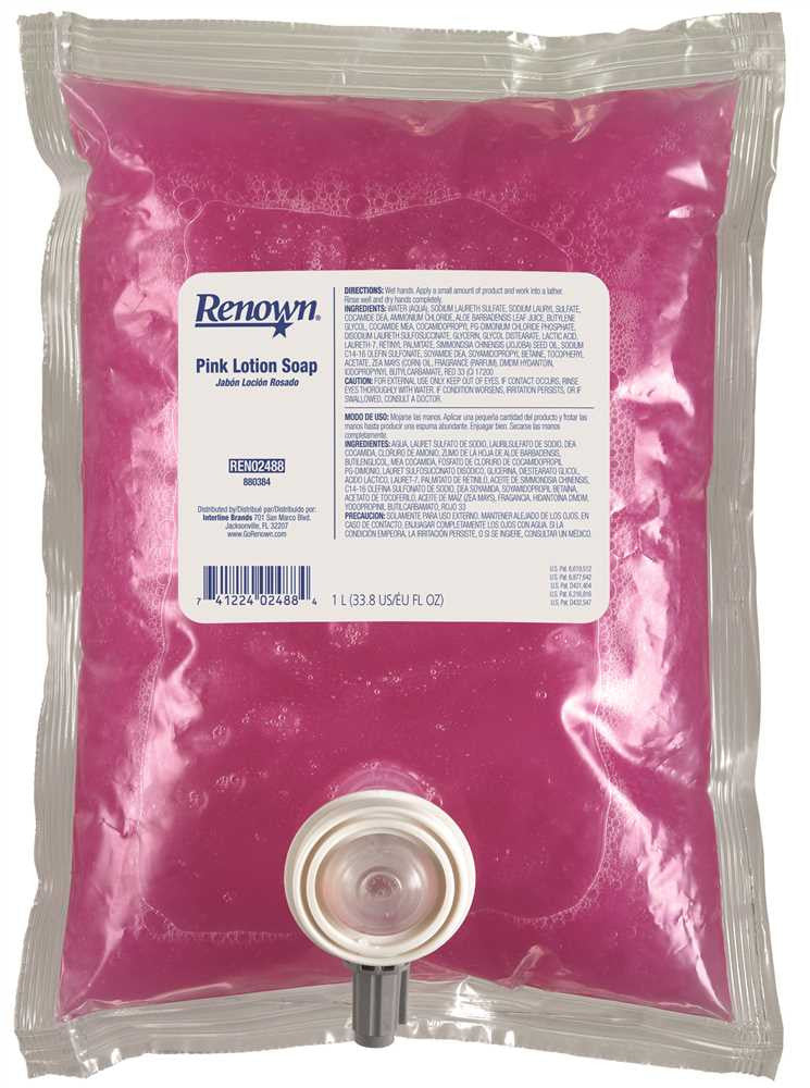 Renown® Pink Lotion Hand Soap Refill, 1,000ml