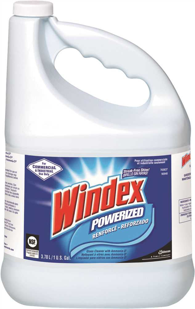 Windex® Powerized Glass Cleaner With Ammonia D, 1 Gallon Per Container