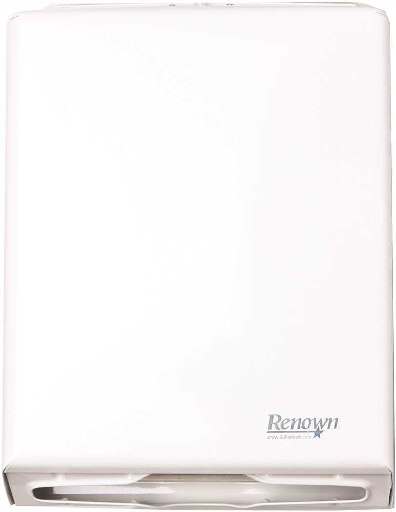 Renown® Metal Combo Folded Hand Towel Dispenser, White