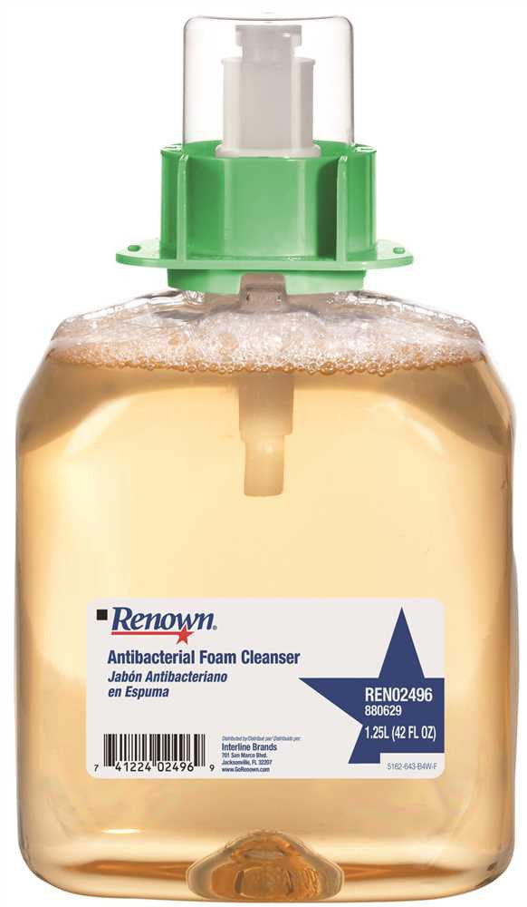 Renown® Antibacterial Foam Cleanser, 1,250ml