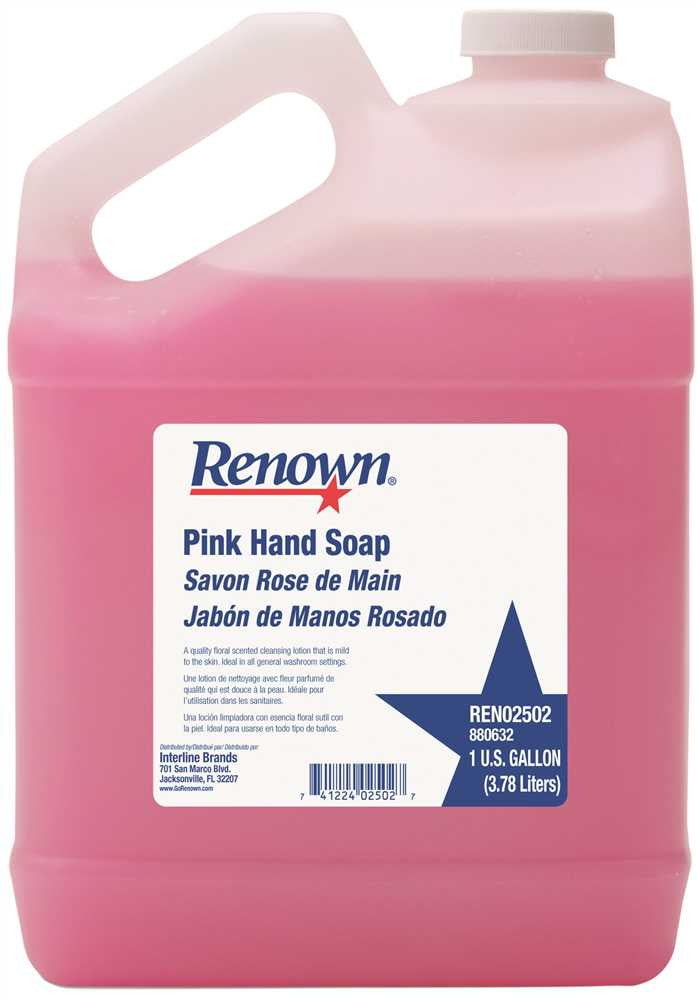 Renown® Bulk Hand Soap, Pink, 1 Gallon