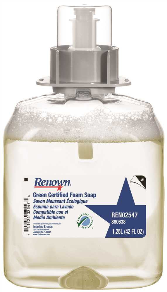 Renown® Green Seal™-certified Foam Cleanser, 1,250ml.