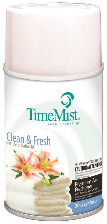 Timemist® Air Freshener, Premium Meter Refill, Clean N' Fresh, 6.6 Oz.
