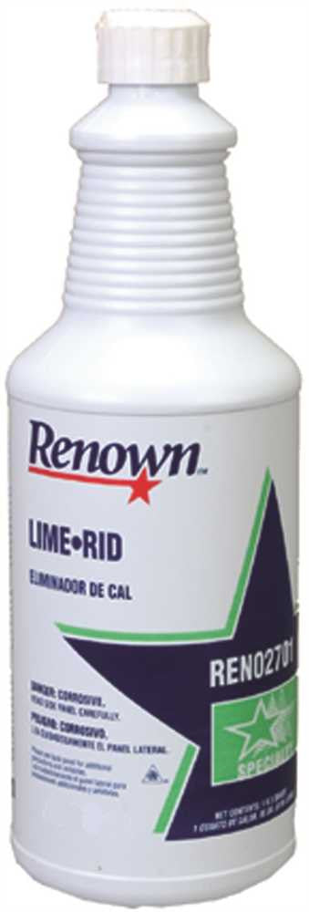 Renown® Lime-rid Non-foaming Descaler, 1 Quart