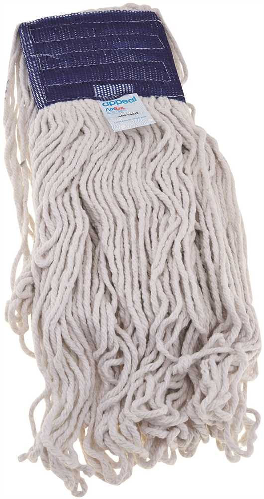 Appeal® Cotton Blend Mop Head With 5-inch Universal Headband, 20 Oz., White