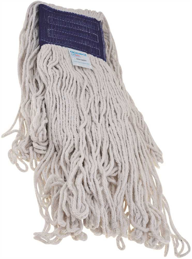 Appeal® Cotton Blend Mop Head With 5-inch Universal Headband, 24 Oz., White