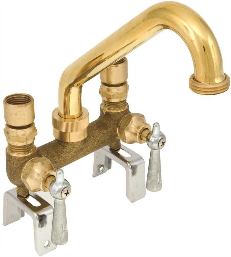 Proplus® Compression Laundry Tray Faucet With Lever Handles And 4-inch Centers