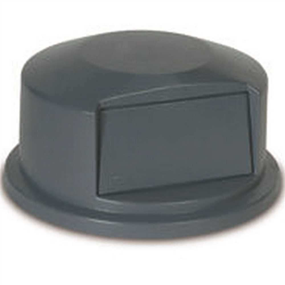 Brute® Dome Top For 44-gallon Trash Cans, Gray, 22-1-4x14-1-2"