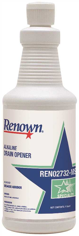 Renown® Alkaline Drain Opener, 1 Quart