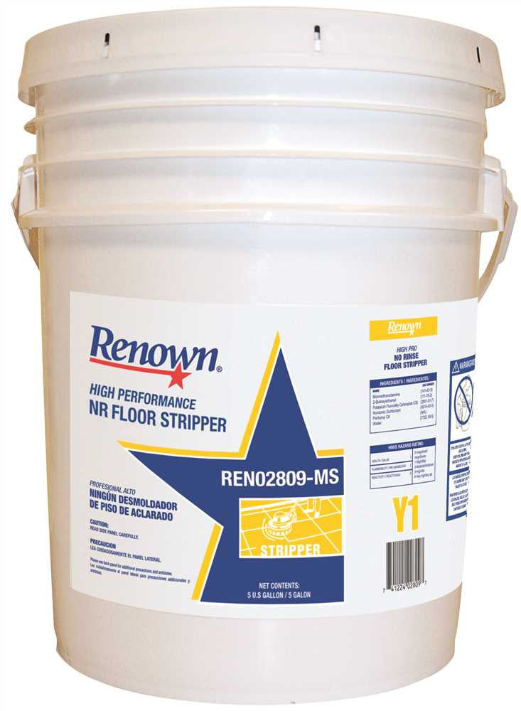 Renown® High Performance Nr Floor Stripper, 5 Gallon, 1 Pail