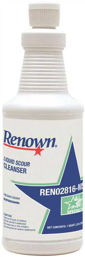 Renown® Liquid Scour Cleanser, 1 Quart