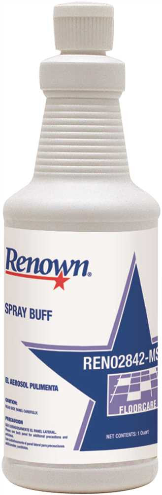 Renown® Spray Buff,1 Quart