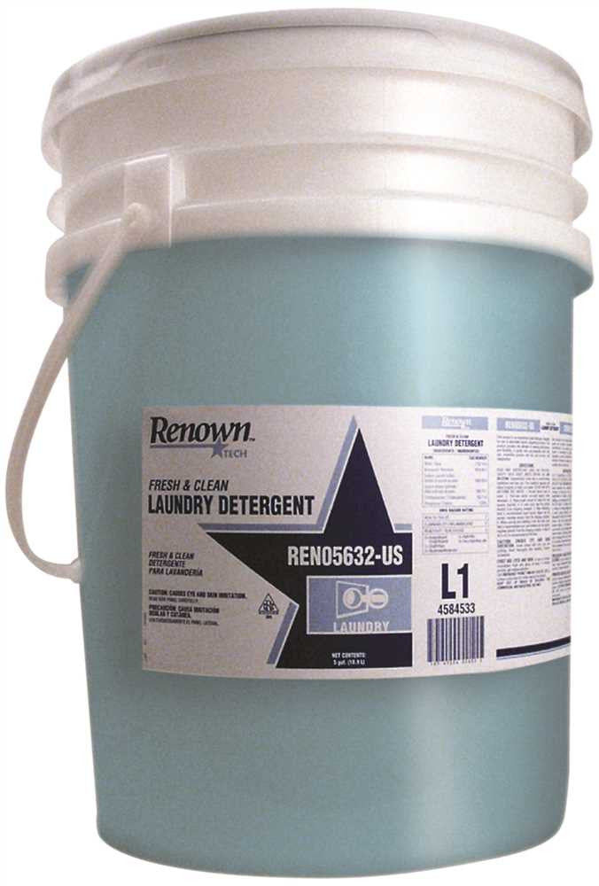 Renown® Rt Laundry Detergent, Fresh-clean, 5-gallon Pail