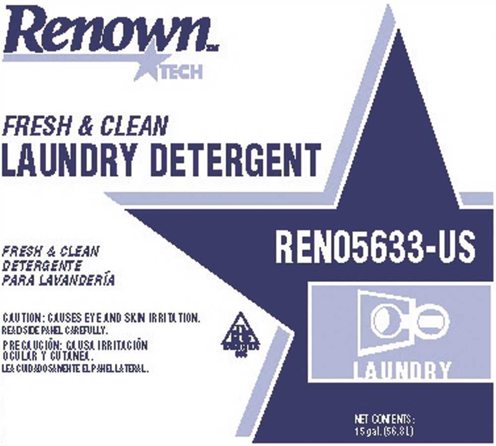 Renown® Laundry Detergent Rt Fresh-clean 15 Gal