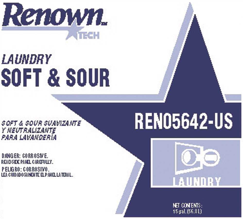 Renown® Rt Laundry Soft And Sour 15 Gal