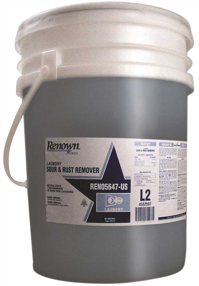 Renown® Rt Laundry Sour And Rust Remover 5 Gal