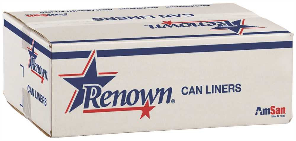 Renown® Can Liner 30x37 25gl 13 Mic Natural 25-rl 20rl-cs