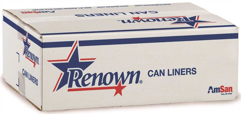 Renown® Can Liner 30x37 25gl 8mic Natural 25-rl 20rl-cs