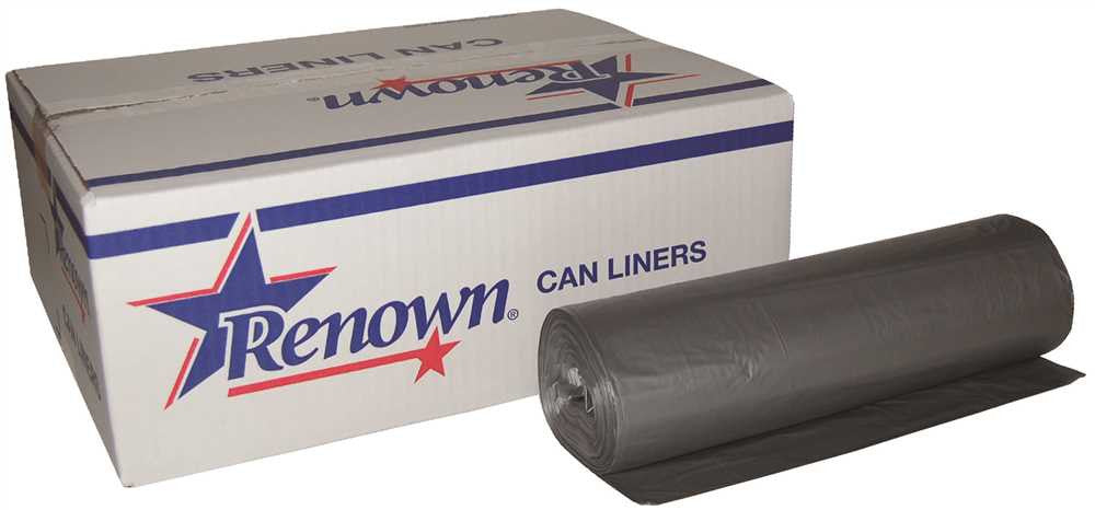 Renown® Can Liner 40x48 45gl 23mic Silver 25-rl 6rl-cs