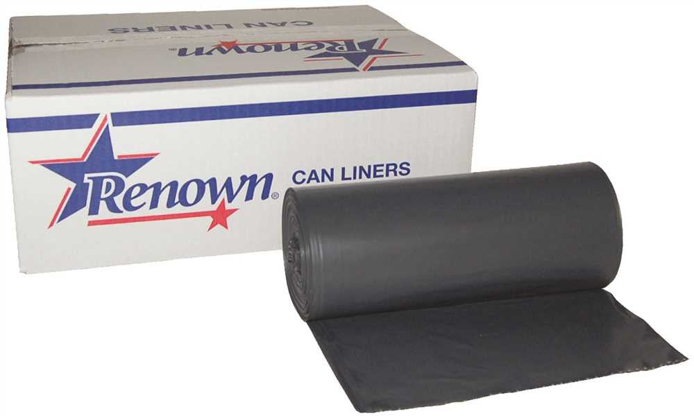 Renown® Can Liner 30x36 25gl 1.1mil Gray 25-rl 6rl-cs