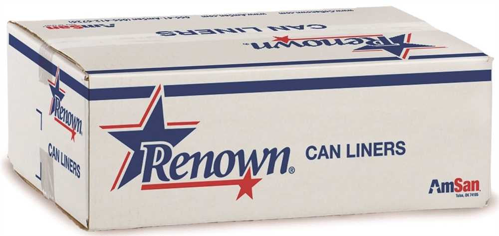 Renown® Can Liner 43x47 56gl 0.95mil Gray 20-rl 5rl-cs