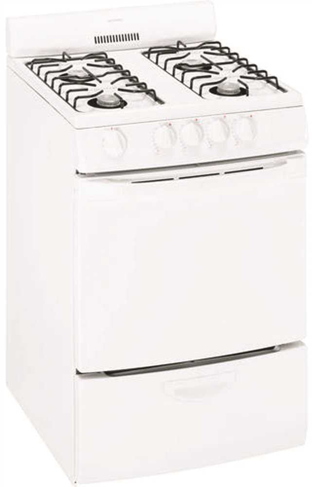 Hotpoint® 24-inch 3 Cu. Ft. Free-standing Gas Range, White