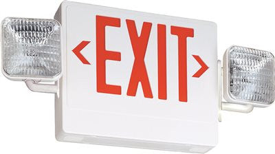 Contractor Select Economy Grade Exit-emergency Light Red
