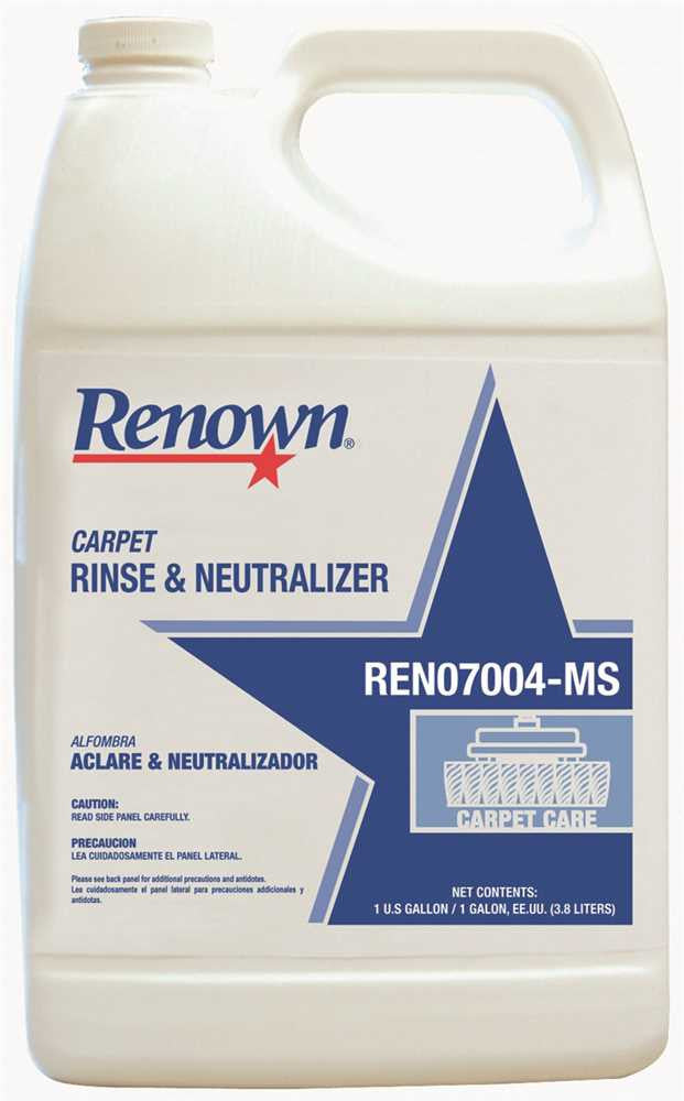 Renown® Carpet Rinse & Neutralizer, 1 Gallon