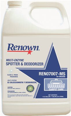 Renown® Multi-enzyme Spotter Deodorizer Fresh Scent, 1 Gallon
