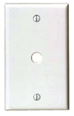 Leviton&reg; 1-gang Telephone And Coaxial Cable Wall Plate, White