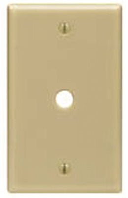 Leviton&reg; 1-gang Telephone And Coaxial Cable Wall Plate, Ivory