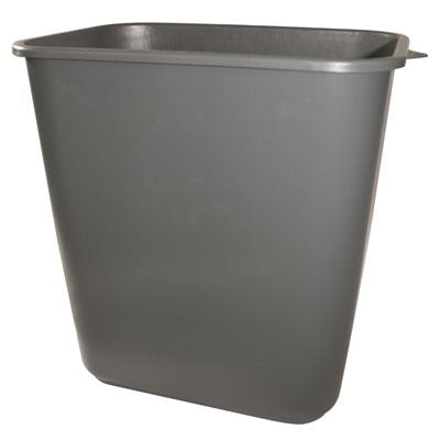 Appeal&reg; Plastic Trash Can, Gray, 28-1-8 Quarts