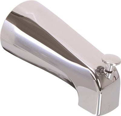 Proplus&reg; Bathtub Spout With Top Diverter And Adjustable Slide Connector, Chrome, 1-3-4" Telescoping Fit, 10 Per Bag