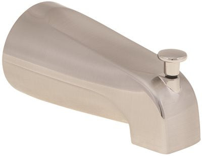 Proplus&reg; Bathtub Spout With Top Diverter - Adjustable Slide Connector, Brushed Nickel, 1-3-4" Telescoping Fit, 25 Per Box