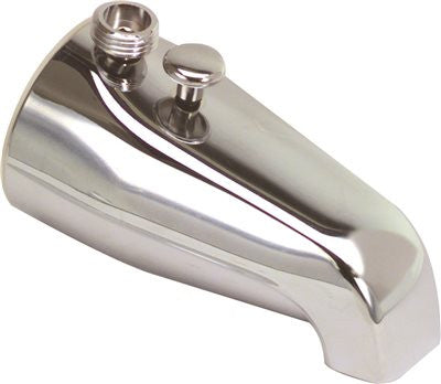 Bathtub Spout With Diverter And Shower Adapter, Brushed Nickel, 3-4-inch Ips, Bagged