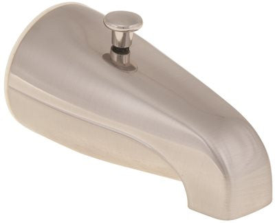 Proplus&reg; Bathtub Spout With Top Diverter, Brushed Nickel, 3-4-inch Ips, 25 Spouts Per Box